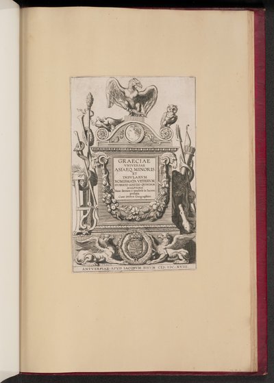 Title Page for Hubert Goltzius, Coins of All Greece, Asia Minor, and Islands by Michel Lasne after Sir Peter Paul Rubens