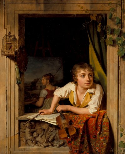 Painting and Music (Portrait of the Artist