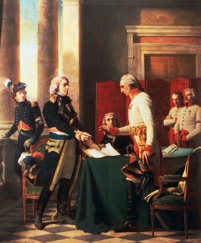 Signing of the Convention of Alexandria after the French victory at the Battle of Marengo, June 15 by Michel Martin Drolling