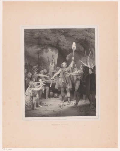 Julius Civilis Swearing an Oath Against the Romans by Michel Mourot