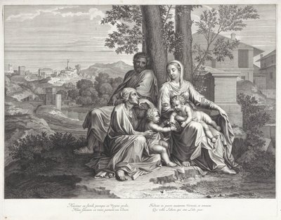 Holy Family with Elizabeth and John the Baptist by Michel Natalis