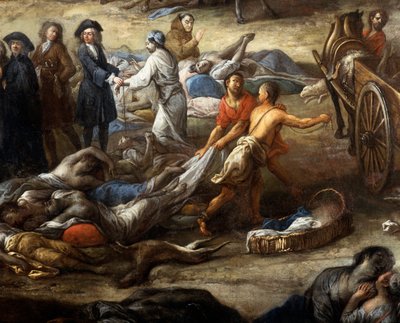 View of the Cours during the plague of 1720 by Michel Serre