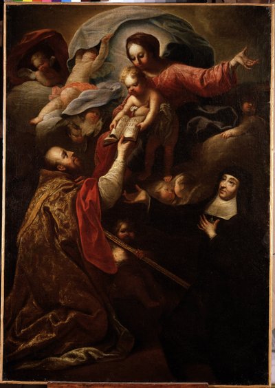 Virgin and Child, Saint Francois de Salles and Saint Jeanne de Chantal by Michel Serre