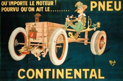 Advertisement for Continental Tyres by Michel called Mich Liebeaux