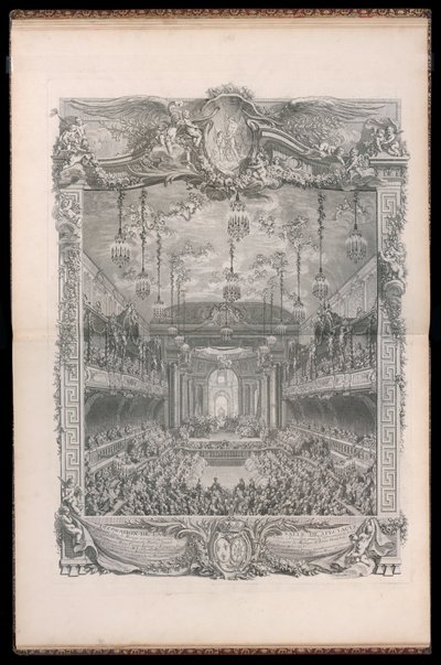 Decoration of the Theater Hall, Built in the Covered Manege of the Great Stables at Versailles, for the Performance of the Princess of Navarre Comedy Ballet, Given on the Occasion of the Marriage of Louis Dauphin of France with Marie Thérèse Infanta of Spa by Michel de Bonneval
