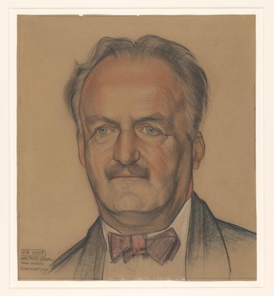 Portrait of Richard Nicolaus Roland Holst by Michel de Klerk