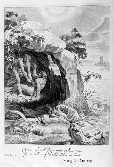 Aristeus Compels Proteus to Reveal His Oracles by Michel de Marolles