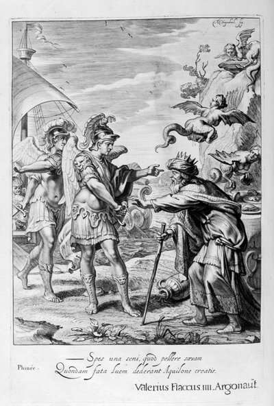 Phineus is delivered from the Harpies by Calais and Zethes, 1655 by Michel de Marolles