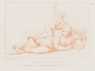 Samson and Delilah by Michelangelo (after) Buonarroti