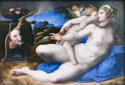 Venus and Cupid by Michelangelo (after) Buonarroti