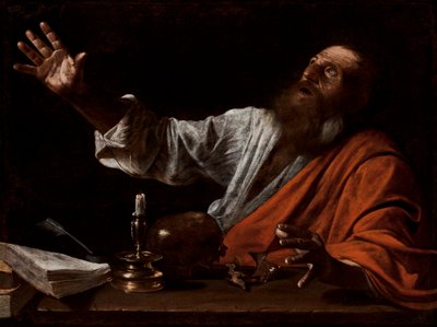 The Vision of Saint Jerome by Michelangelo (follower of) Caravaggio