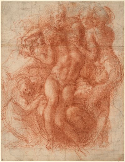 Lamentation (recto), c. 1530 by Michelangelo