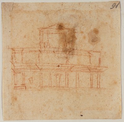 Design for the facade of San Lorenzo by Michelangelo Buonarroti