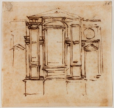 Design for the wall tombs of the Medici popes in the choir of San Lorenzo by Michelangelo Buonarroti