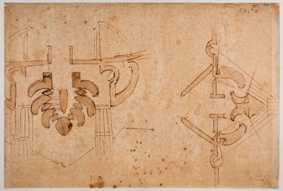Fortification Studies for a Gateway by Michelangelo Buonarroti
