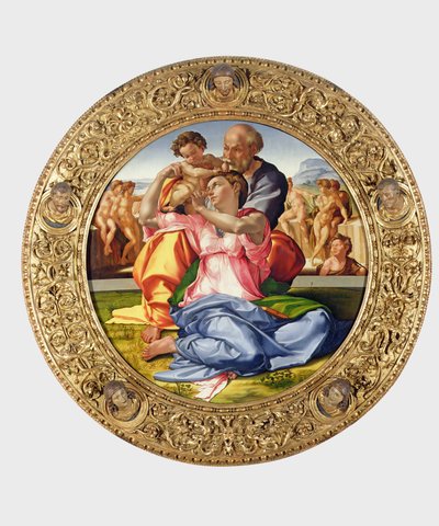 Holy Family with St. John (Doni Tondo) by Michelangelo Buonarroti