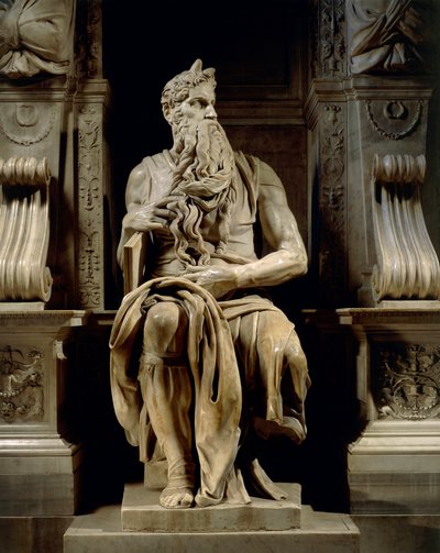 Moses, (detail) by Michelangelo Buonarroti