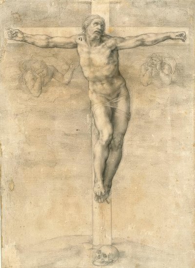 Crucifixion with Two Angels by Michelangelo Buonarroti