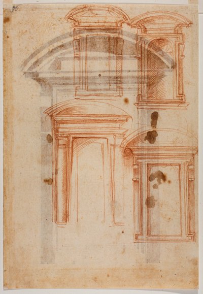 Portal Study for the Laurentian Library by Michelangelo Buonarroti