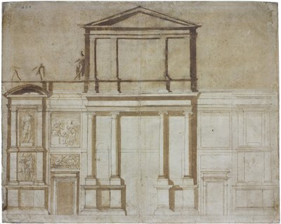 Project for the Facade of San Lorenzo in Florence, 1516 by Michelangelo Buonarroti