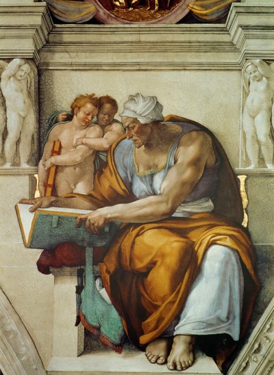 Prophets and Sibyls: Cumaean Sibyl (Sistine Chapel ceiling in the Vatican) by Michelangelo Buonarroti