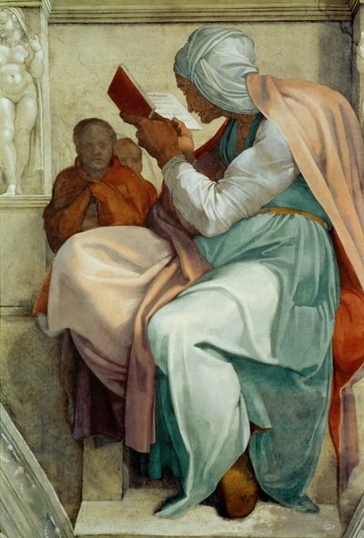 Prophets and Sibyls: Persian Sibyl (Sistine Chapel ceiling in the Vatican) by Michelangelo Buonarroti