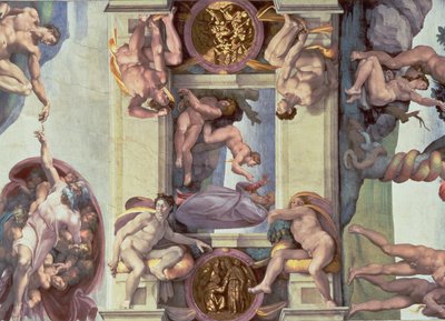 Sistine Chapel Ceiling (1508-12): The Creation of Eve by Michelangelo Buonarroti