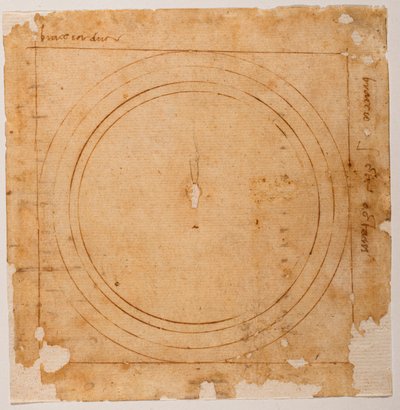Sketches for the dome of Santa Maria del Fiore by Michelangelo Buonarroti