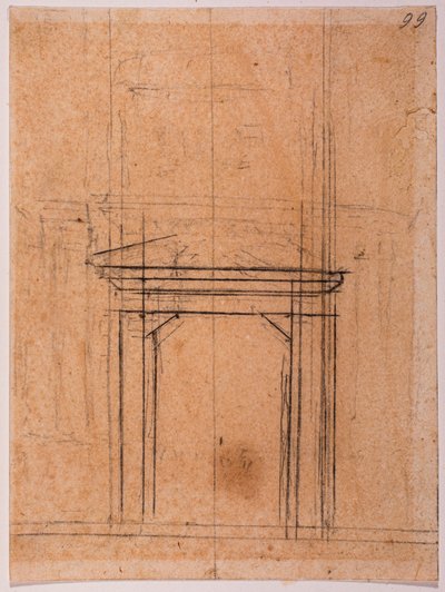 Sketches of a Porta Pia Portal by Michelangelo Buonarroti