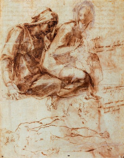 St Anne and Madonna with Child by Michelangelo Buonarroti