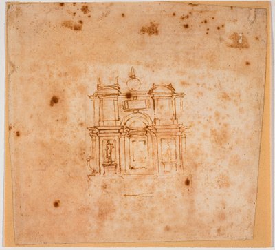 Studies for a Tomb Monument for the New Sacristy by Michelangelo Buonarroti