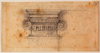 Study for a Seated Figure, 16th Century by Michelangelo Buonarroti