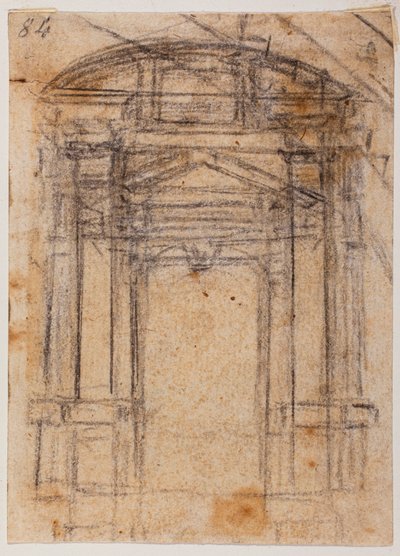 Study for Porta Pia and the Dome of St. Peter