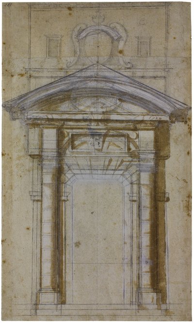 Study for Porta Pia in Rome by Michelangelo Buonarroti