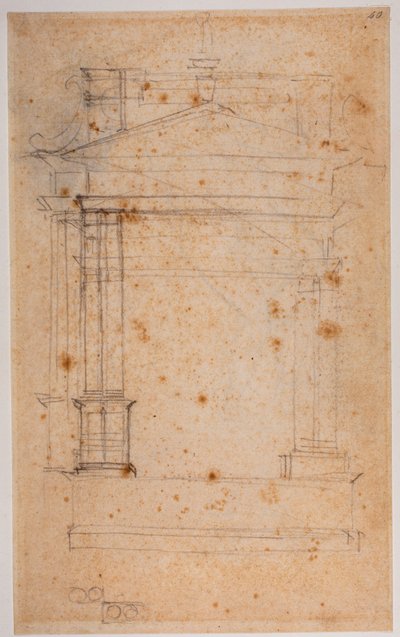 Study for an altar or wall tomb by Michelangelo Buonarroti
