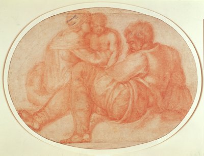 Study of the Holy Family by Michelangelo Buonarroti