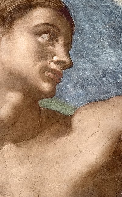 The Creation of Adam (detail) by Michelangelo Buonarroti