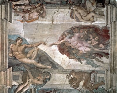 The Creation of Adam by Michelangelo Buonarroti