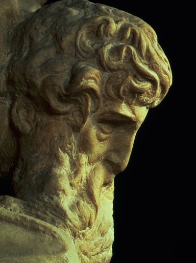 The Genius of Victory (detail) by Michelangelo Buonarroti