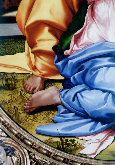 The Holy Family or Tondo Doni (detail) by Michelangelo Buonarroti