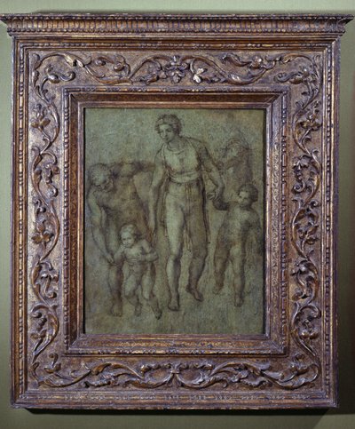 The Holy Family with St John the Baptist by Michelangelo Buonarroti