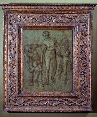 The Holy Family with St John the Baptist by Michelangelo Buonarroti