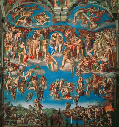 The Last Judgment, 1536-1541 by Michelangelo Buonarroti