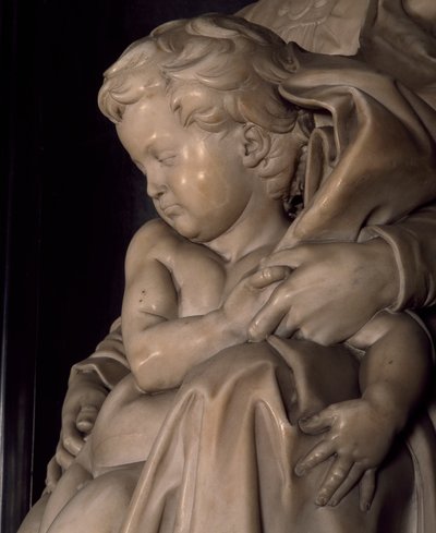 The baby Jesus (detail) by Michelangelo Buonarroti