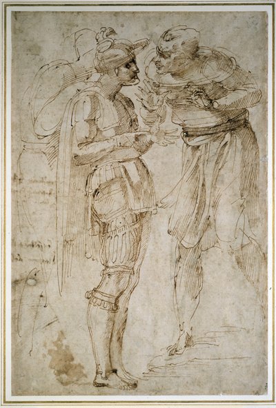 Three Men in Conversation by Michelangelo Buonarroti