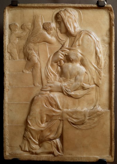 Virgin on the Stairs (Madonna della Scala) by Michelangelo Buonarroti