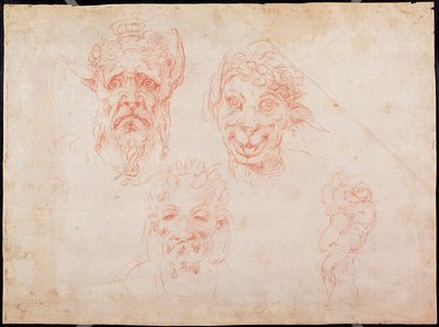 Sketches of satyrs