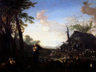 Erminia among the shepherds by Michelangelo Cerquozzi
