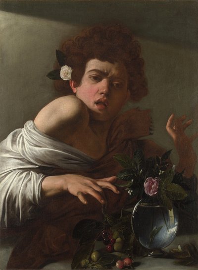Boy bitten by a Lizard by Michelangelo Merisi Caravaggio