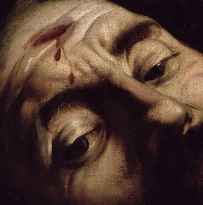 David Victorious over Goliath (Detail) by Michelangelo Merisi Caravaggio